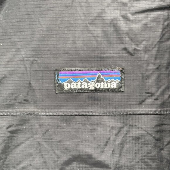 Patagonia H2No Rain Jacket Men's Medium Black Hooded Waterproof Outdoors Shell - Picture 5 of 13